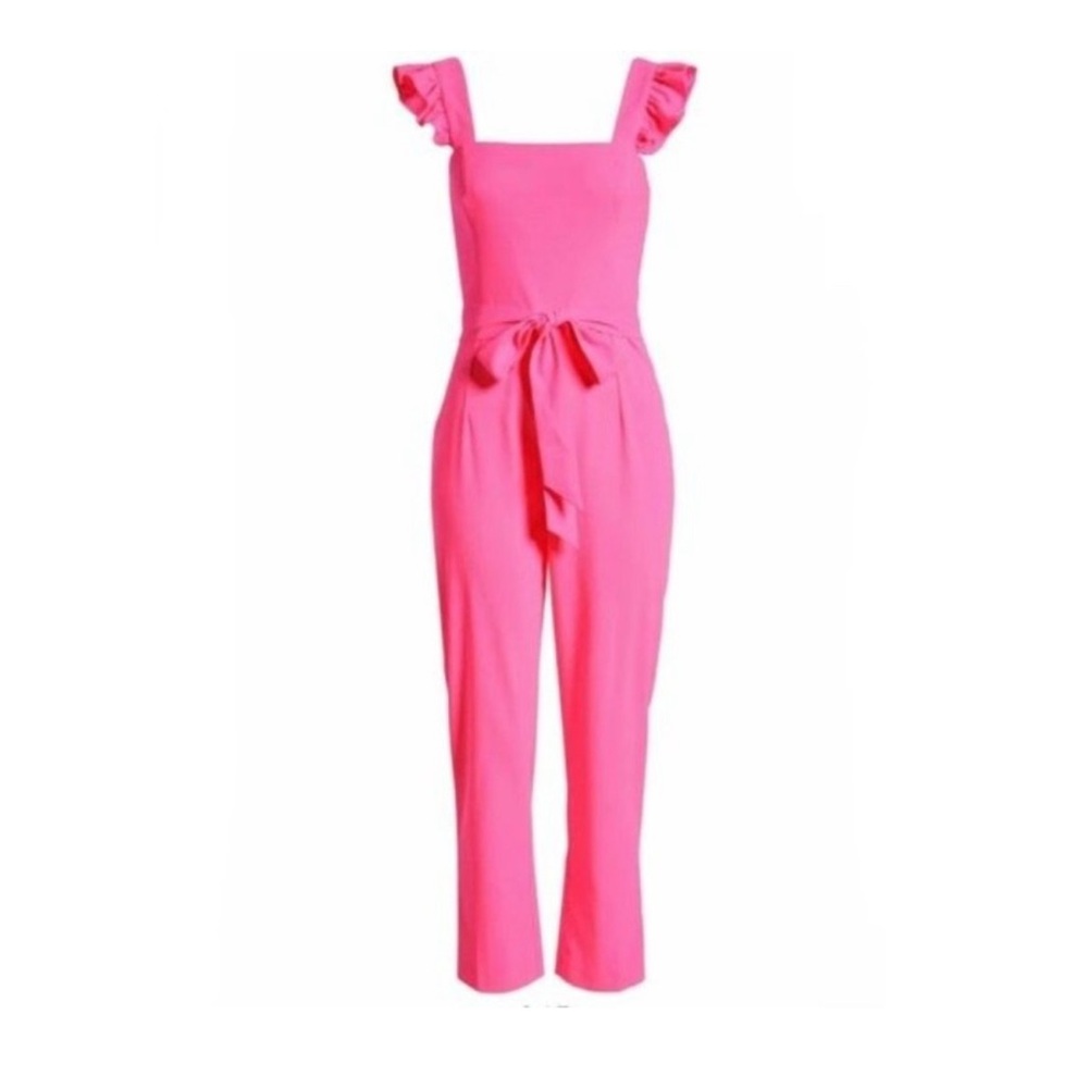 New Lilly Pulitzer Eppley Jumpsuit Prosecco Pink Size 0 Women - Picture 4 of 4